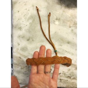 Vintage Leather Braided Choker